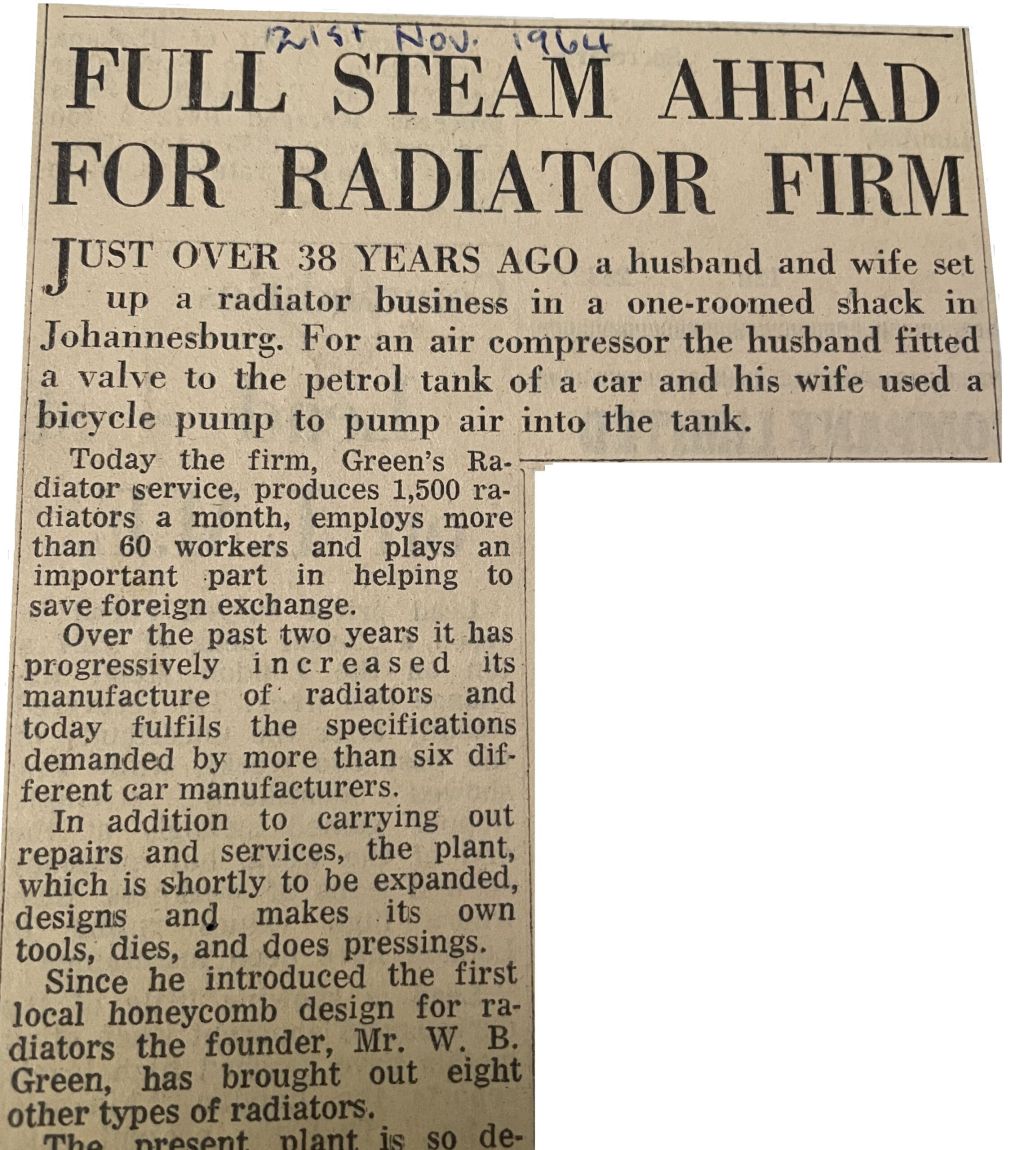 About Us Greens Radiator Service